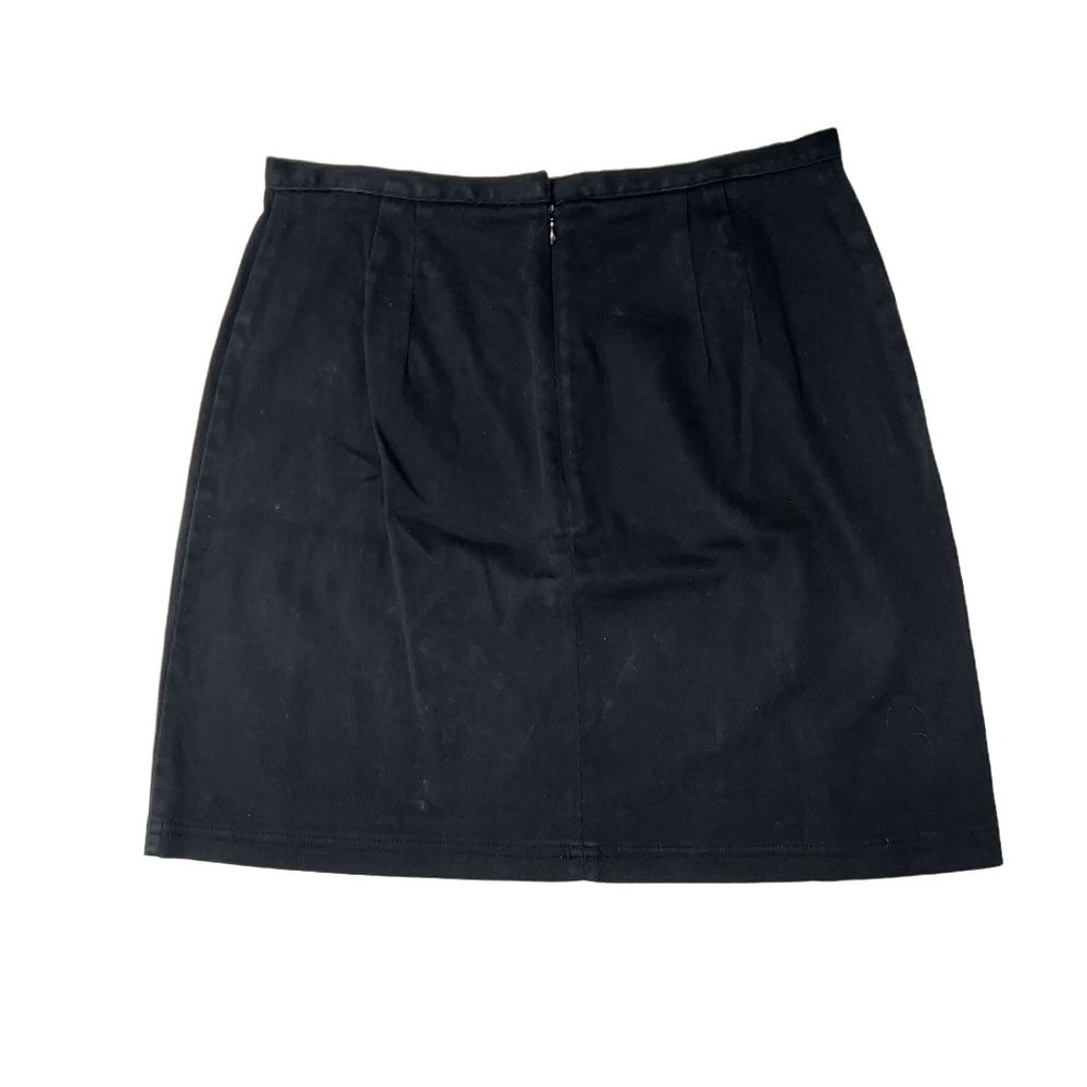 ☆☆SOLD☆☆ Ann Taylor LOFT Women's Black Micro Corduroy Mini Skirt - Picture 2 of 4